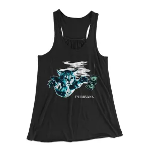 Purrvana Women's Flowey Tank Top