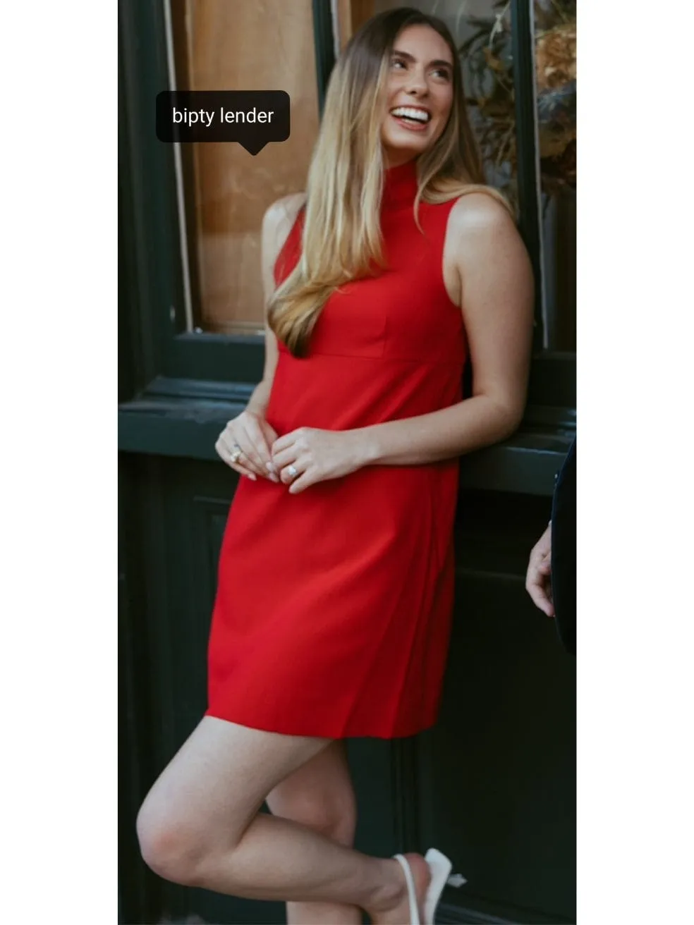 Quant Back Tie-Bow Sleeveless Mini Shift Dress In Ruby