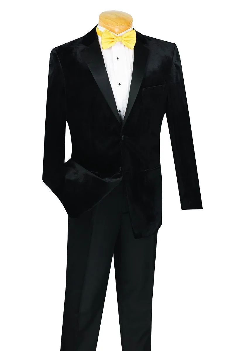 "Velvet" Black Tuxedo (2-Piece Set)