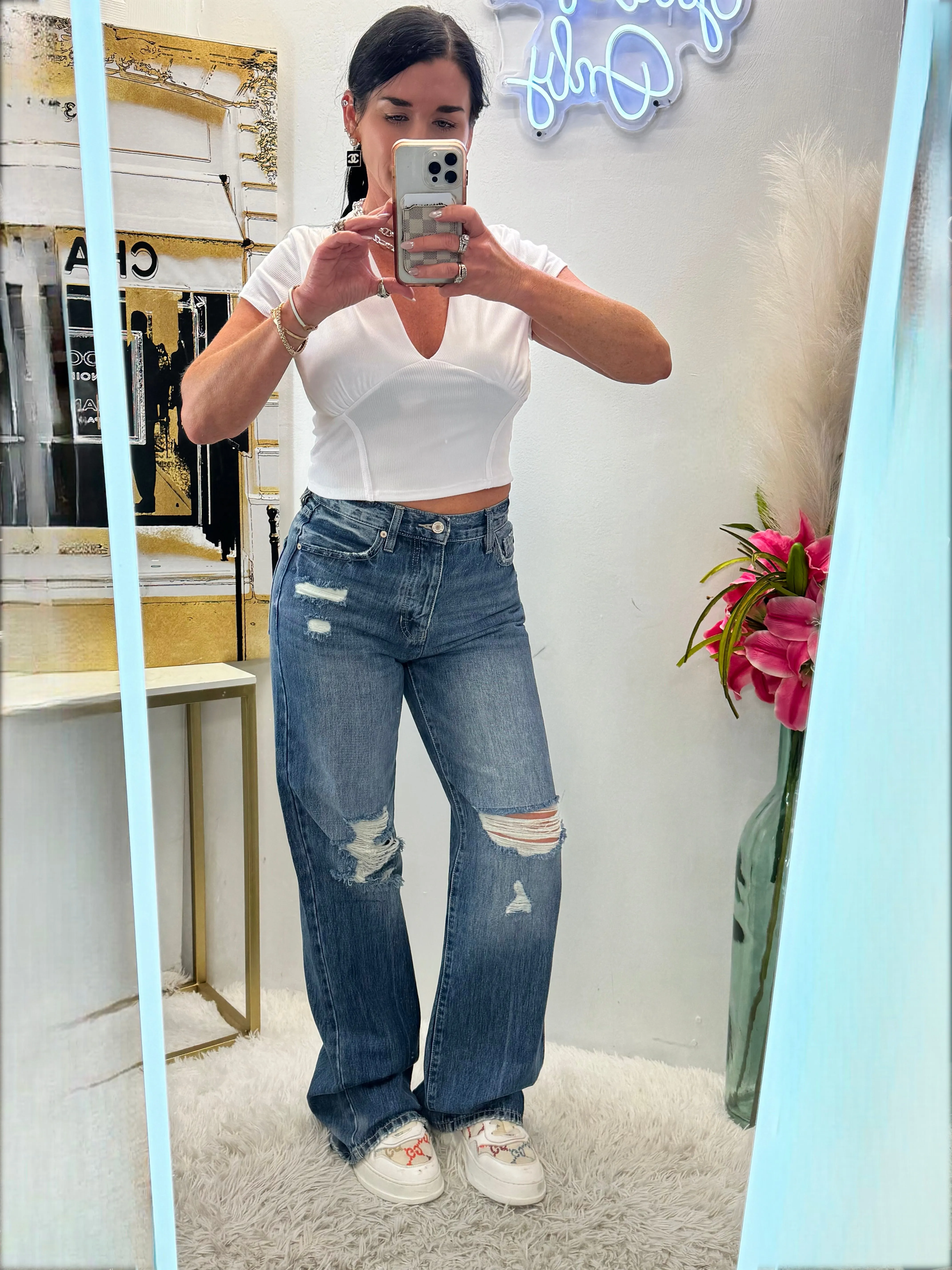 Rebel N Ribbed Corset Top