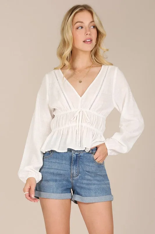 Ruffle boho top