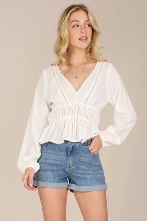 Ruffle boho top