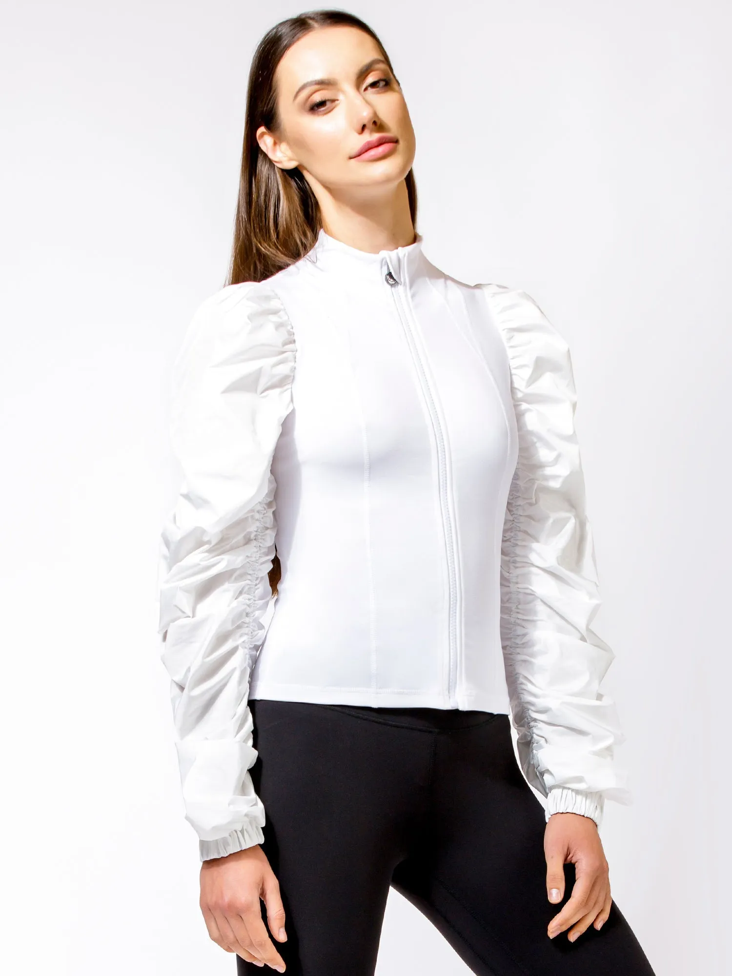 RUNWAY FIT JACKET, WHITE
