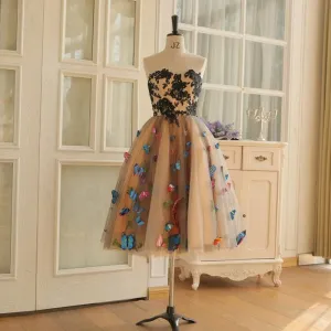 sd-hk A-Line Sweetheart Neckline Knee Length Homecoming Dresses