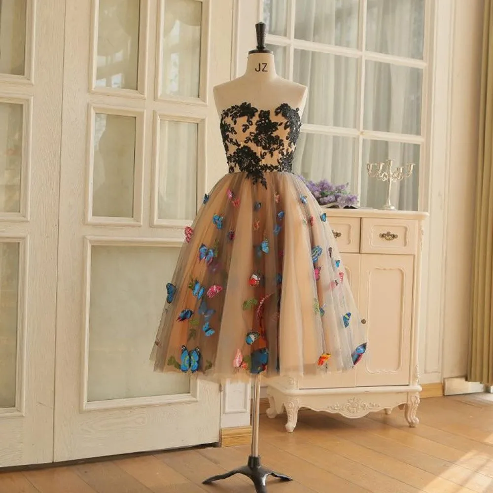 sd-hk A-Line Sweetheart Neckline Knee Length Homecoming Dresses