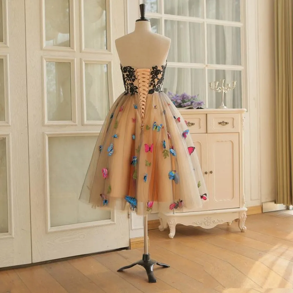 sd-hk A-Line Sweetheart Neckline Knee Length Homecoming Dresses