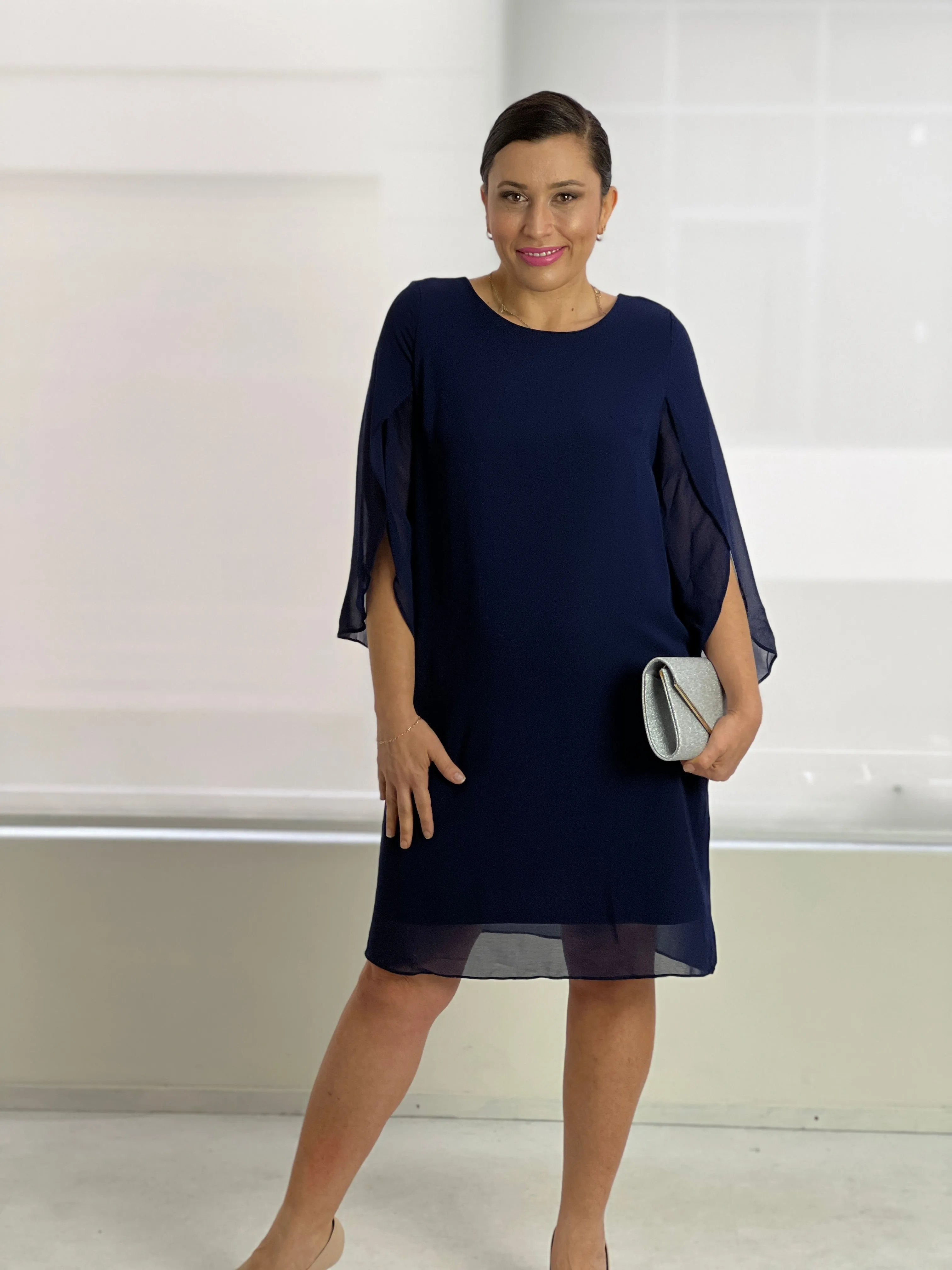 Shila Navy Evening Dress