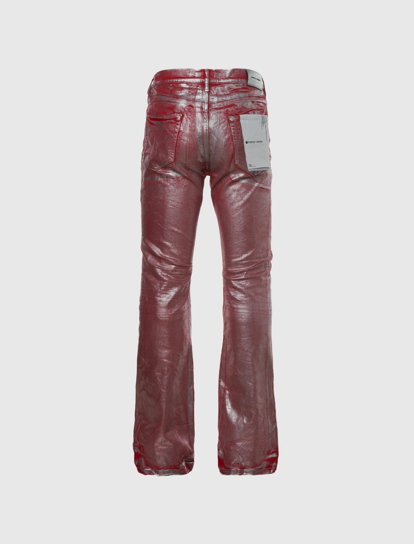 SILVER FOIL FLARE DENIM