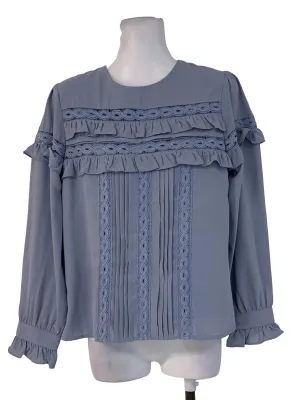 Sky Blye Plain Blouse