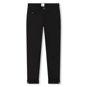 Slim fit black pants by Boss