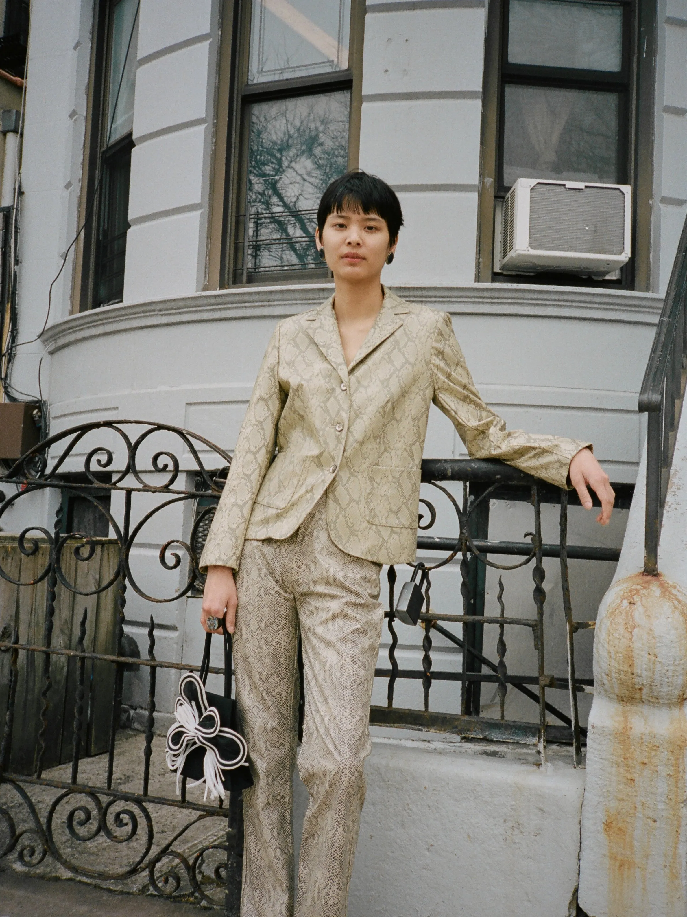 Snakeskin Vinyl Pants