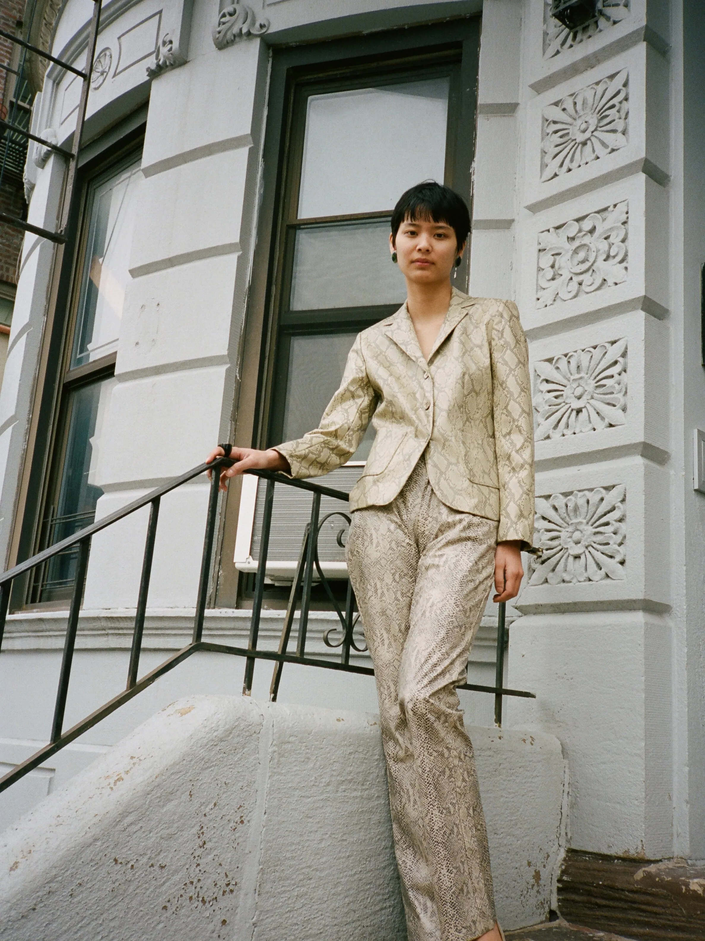 Snakeskin Vinyl Pants