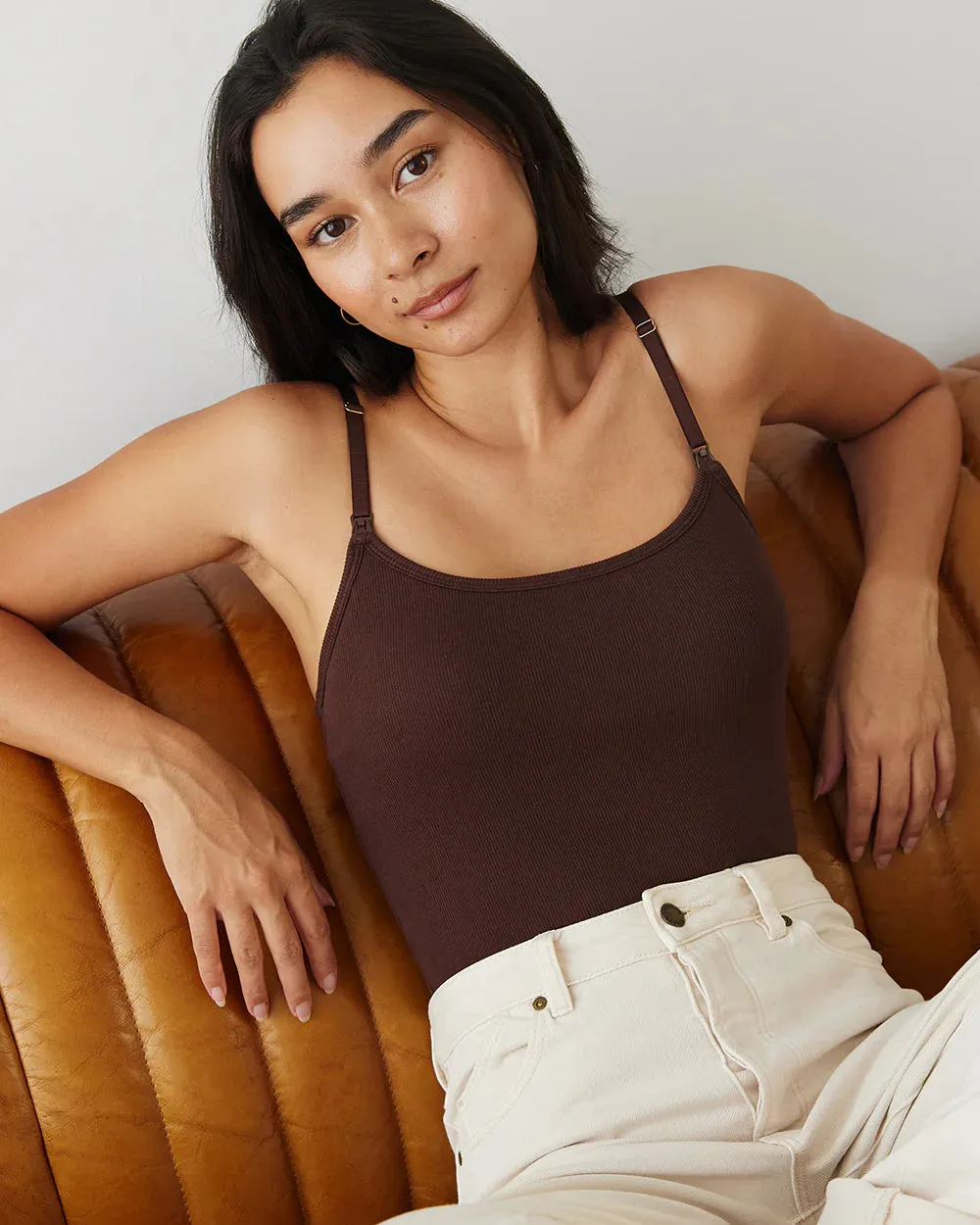 Soft Ribbed Nursing Tank