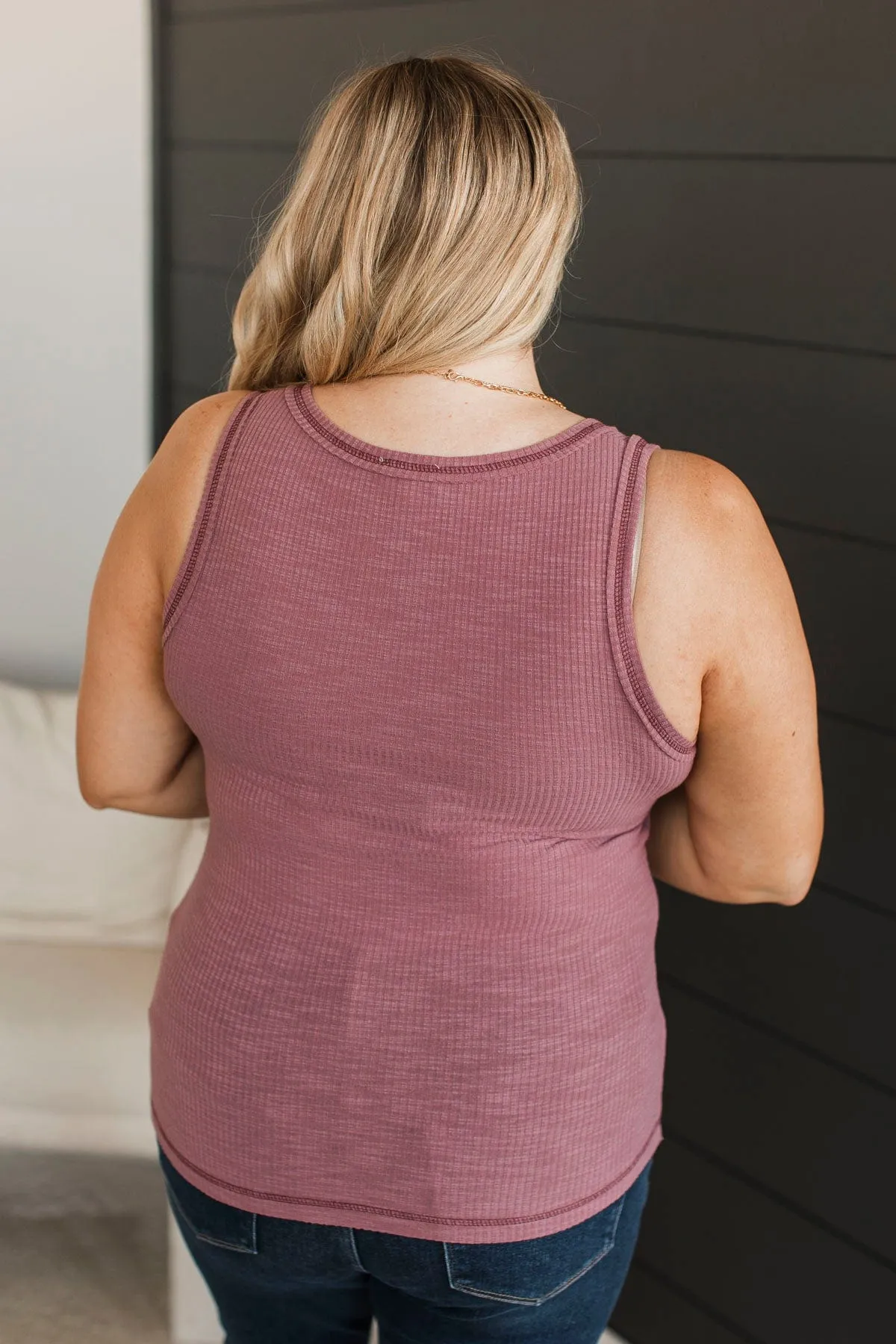 Something For Everyone Tank Top- Dark Mauve