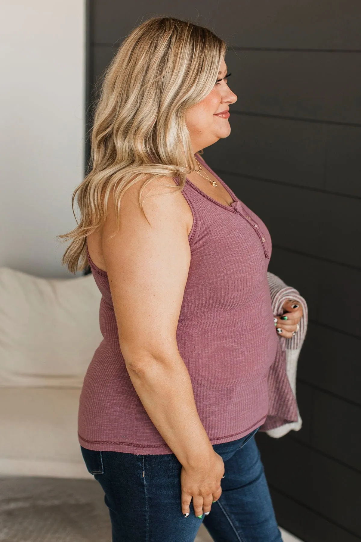 Something For Everyone Tank Top- Dark Mauve