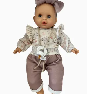 Sonia with Flower Blouse and Pink Pants