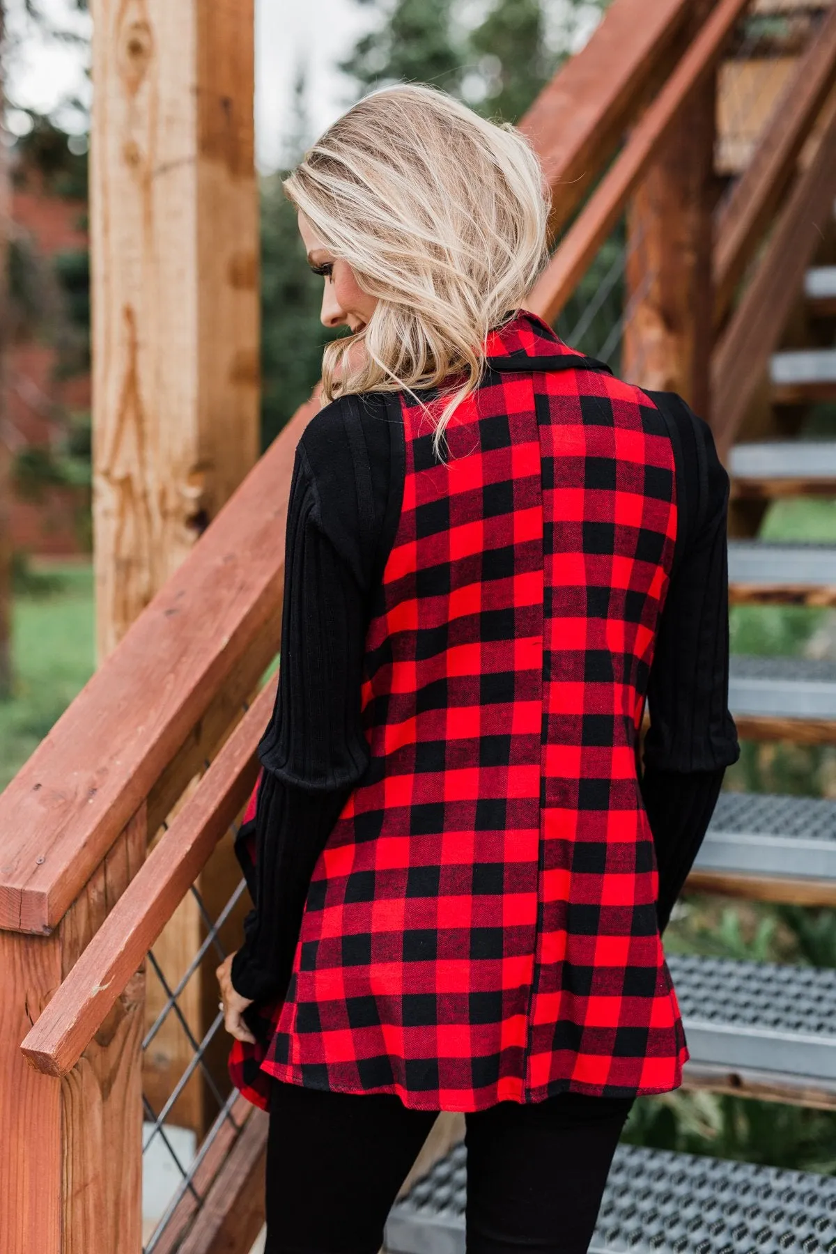 Sounds So Sweet Vest - Buffalo Plaid