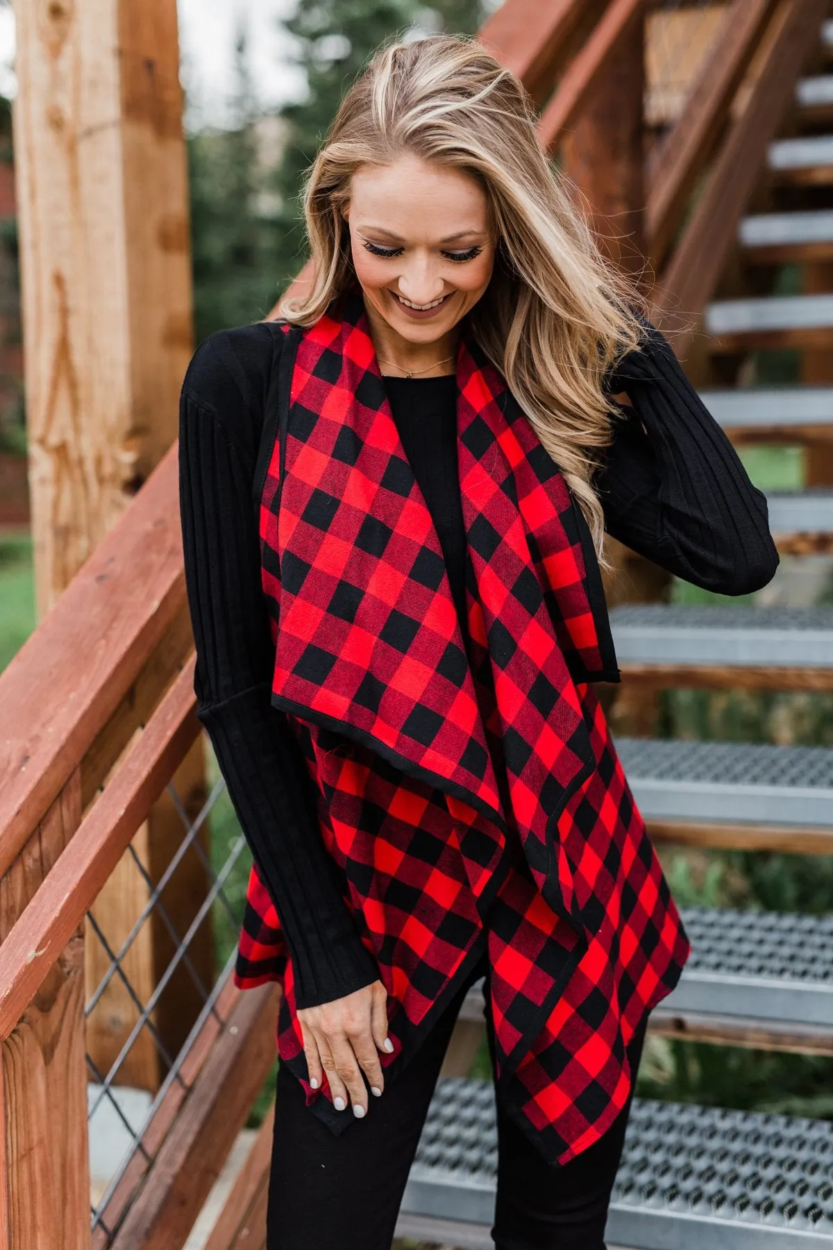 Sounds So Sweet Vest - Buffalo Plaid