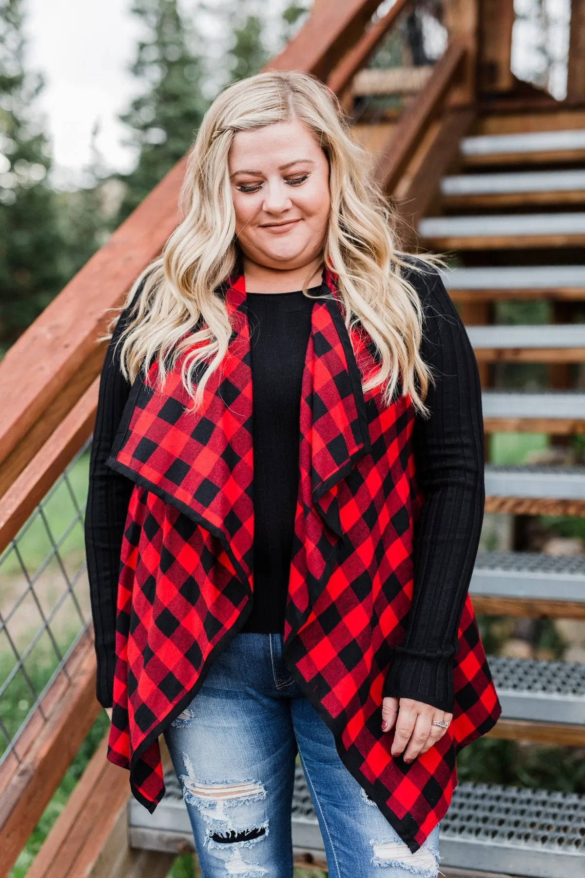 Sounds So Sweet Vest - Buffalo Plaid