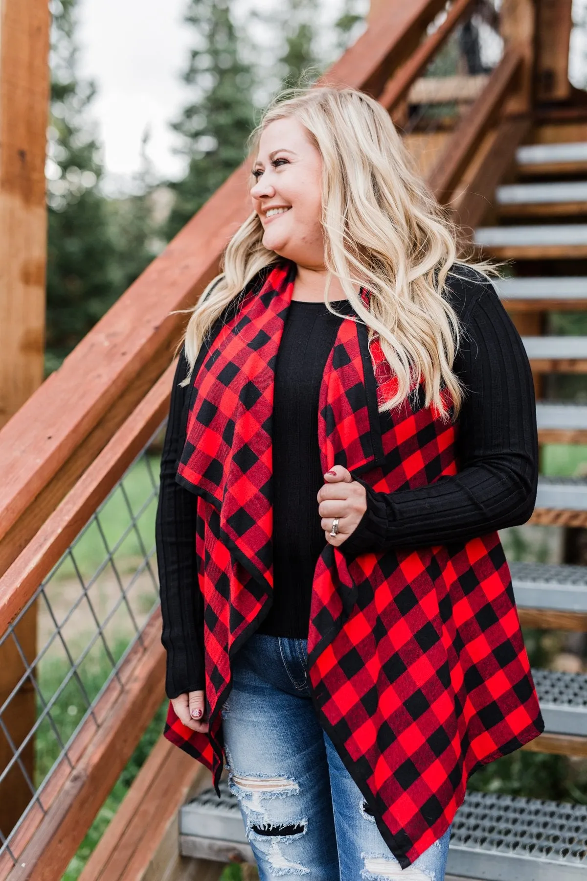 Sounds So Sweet Vest - Buffalo Plaid