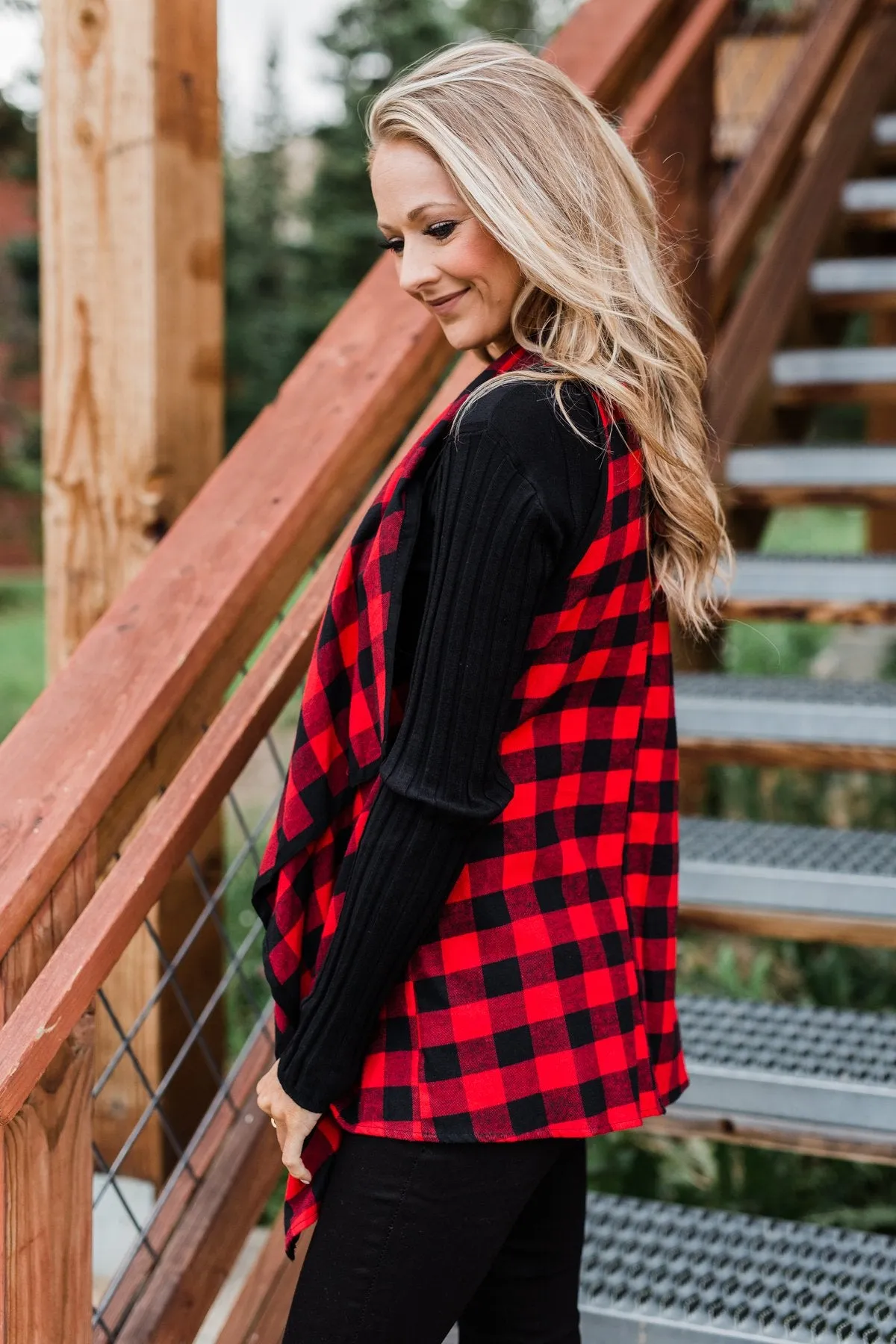 Sounds So Sweet Vest - Buffalo Plaid