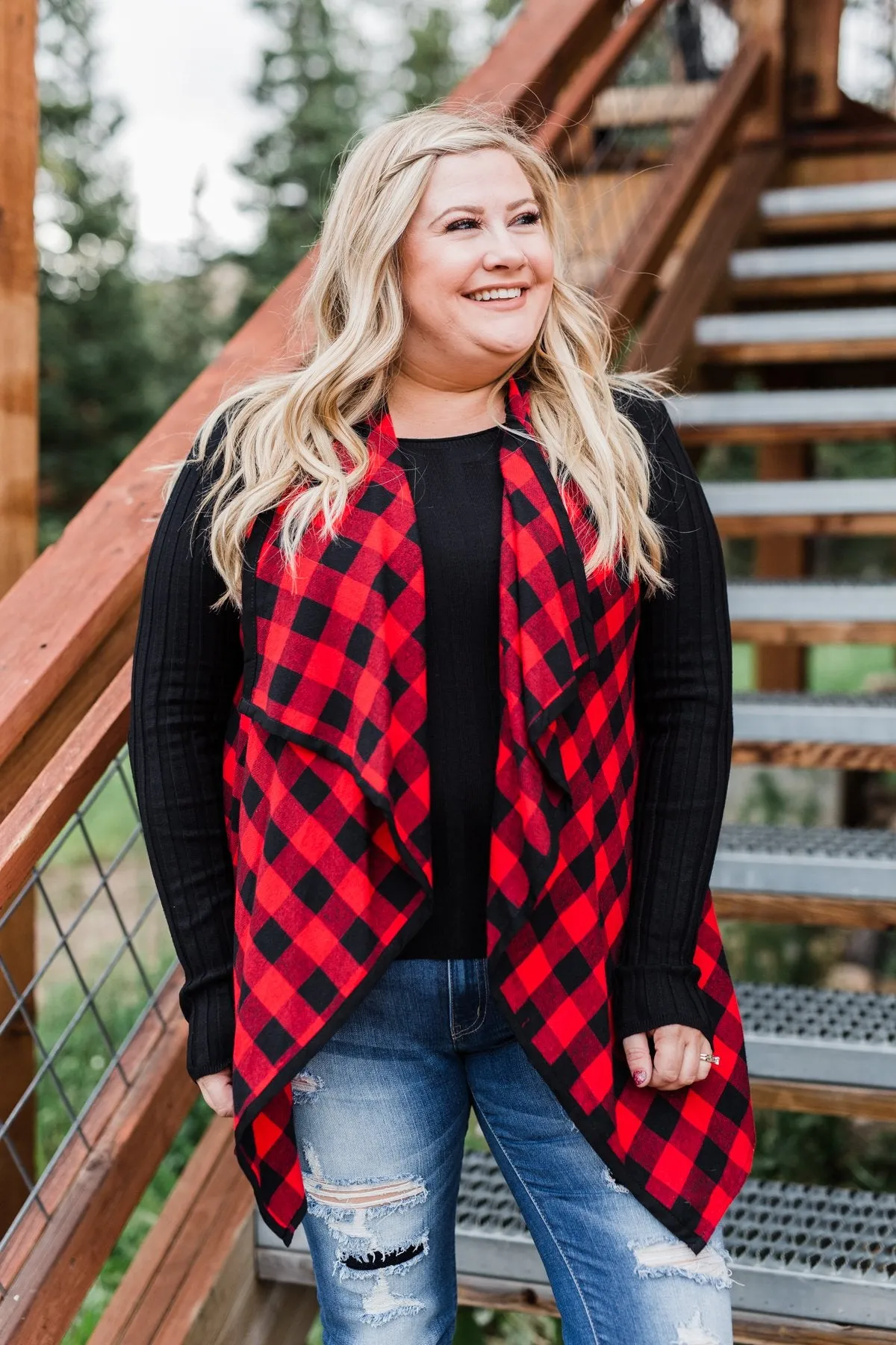 Sounds So Sweet Vest - Buffalo Plaid