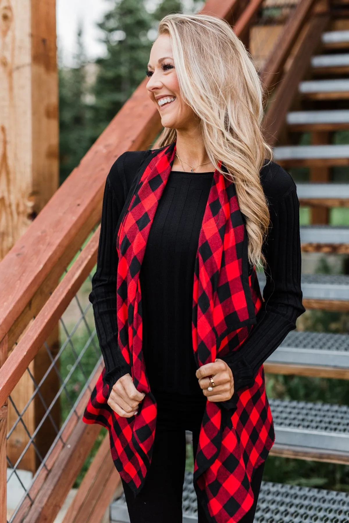 Sounds So Sweet Vest - Buffalo Plaid
