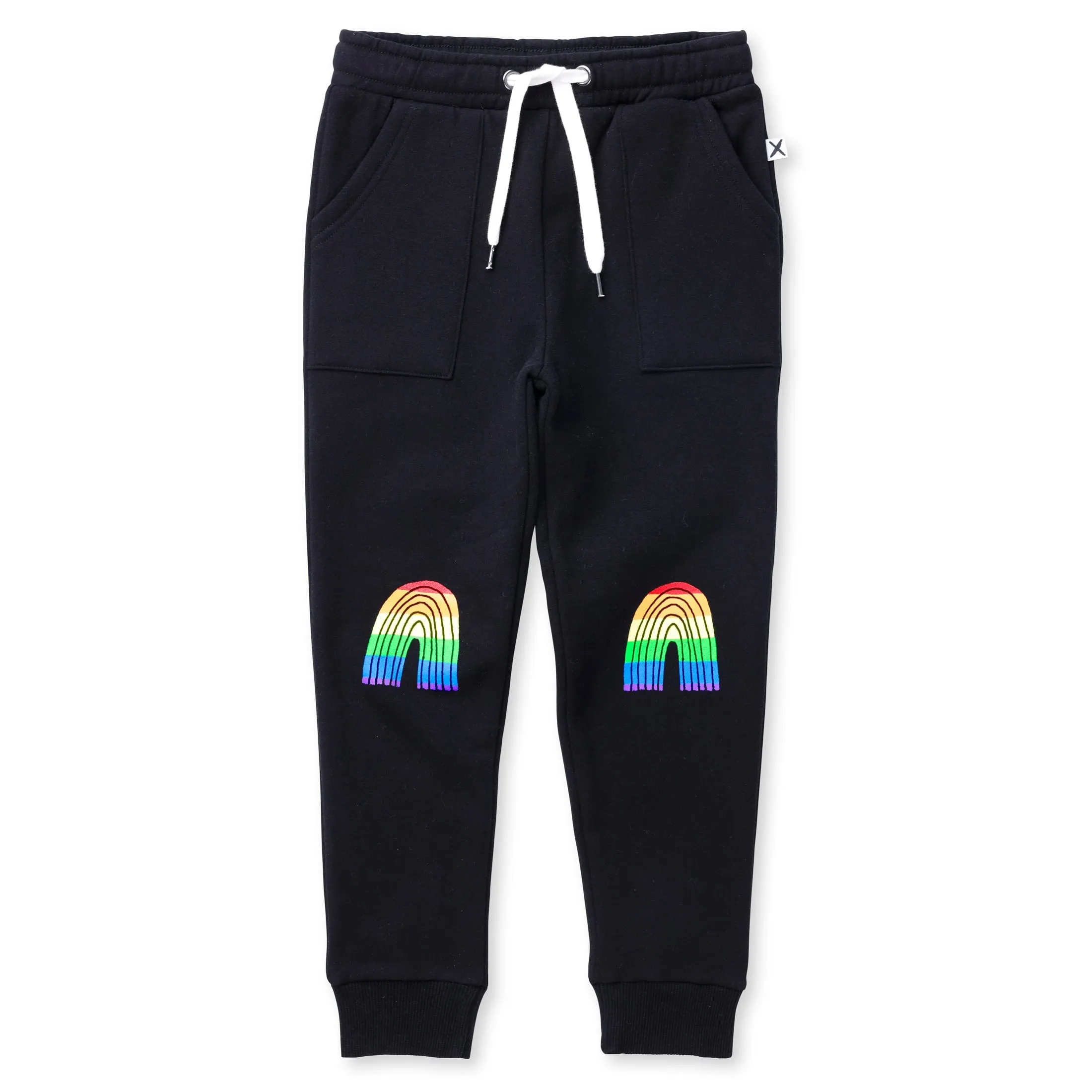 Stripey Rainbow Furry Trackies