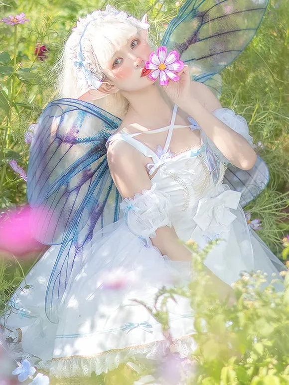 Sweet Lolita Dress Polyester Butterfly Sleeveless Dress