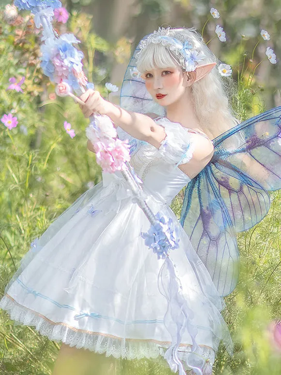 Sweet Lolita Dress Polyester Butterfly Sleeveless Dress