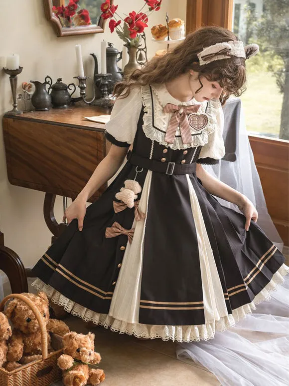 Sweet Lolita Dress Polyester Short Sleeves Dress Lolita Dress
