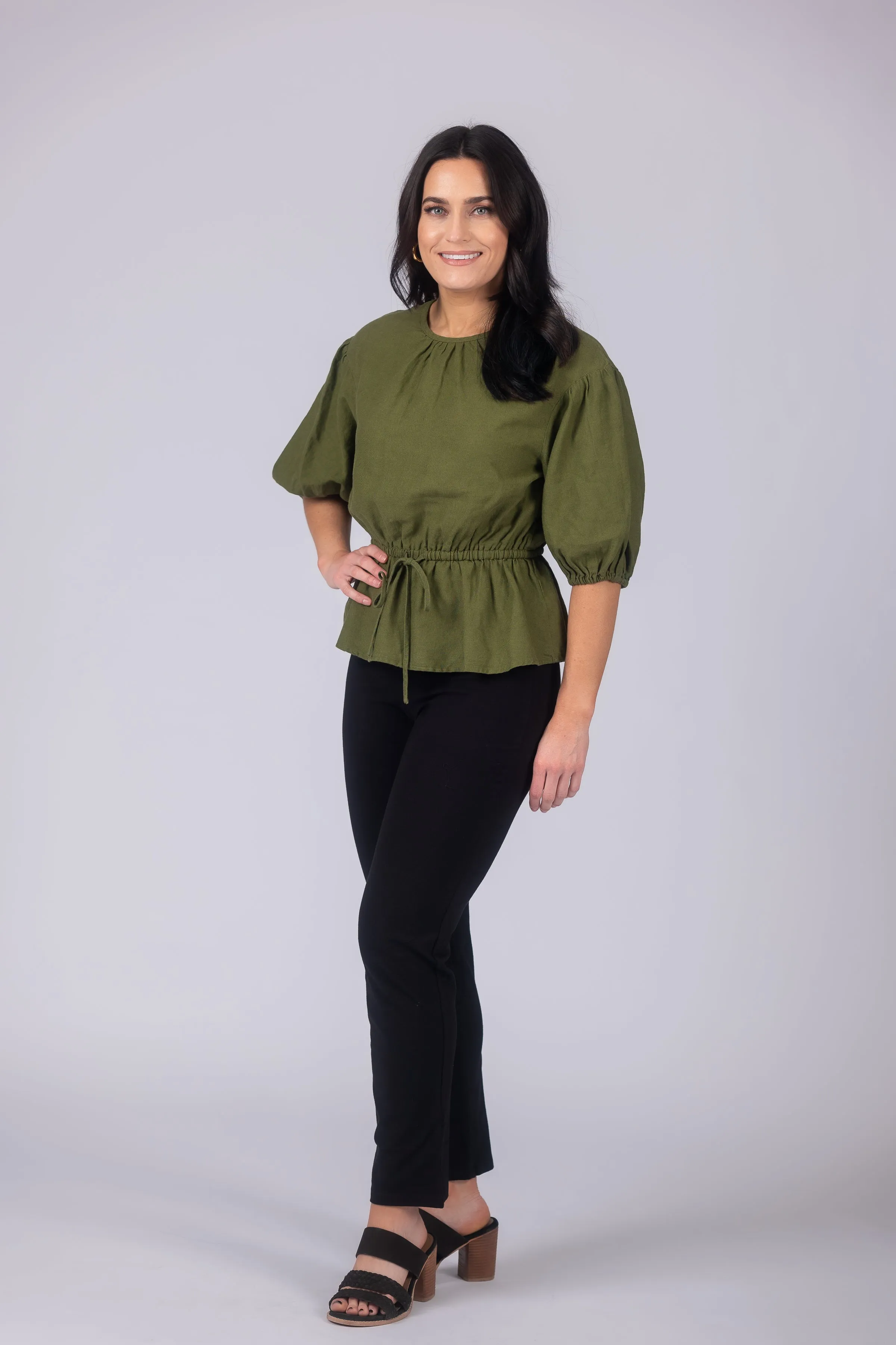 Teri Love the Fit Straight Leg Knit Tummy Control Pull-On Pants