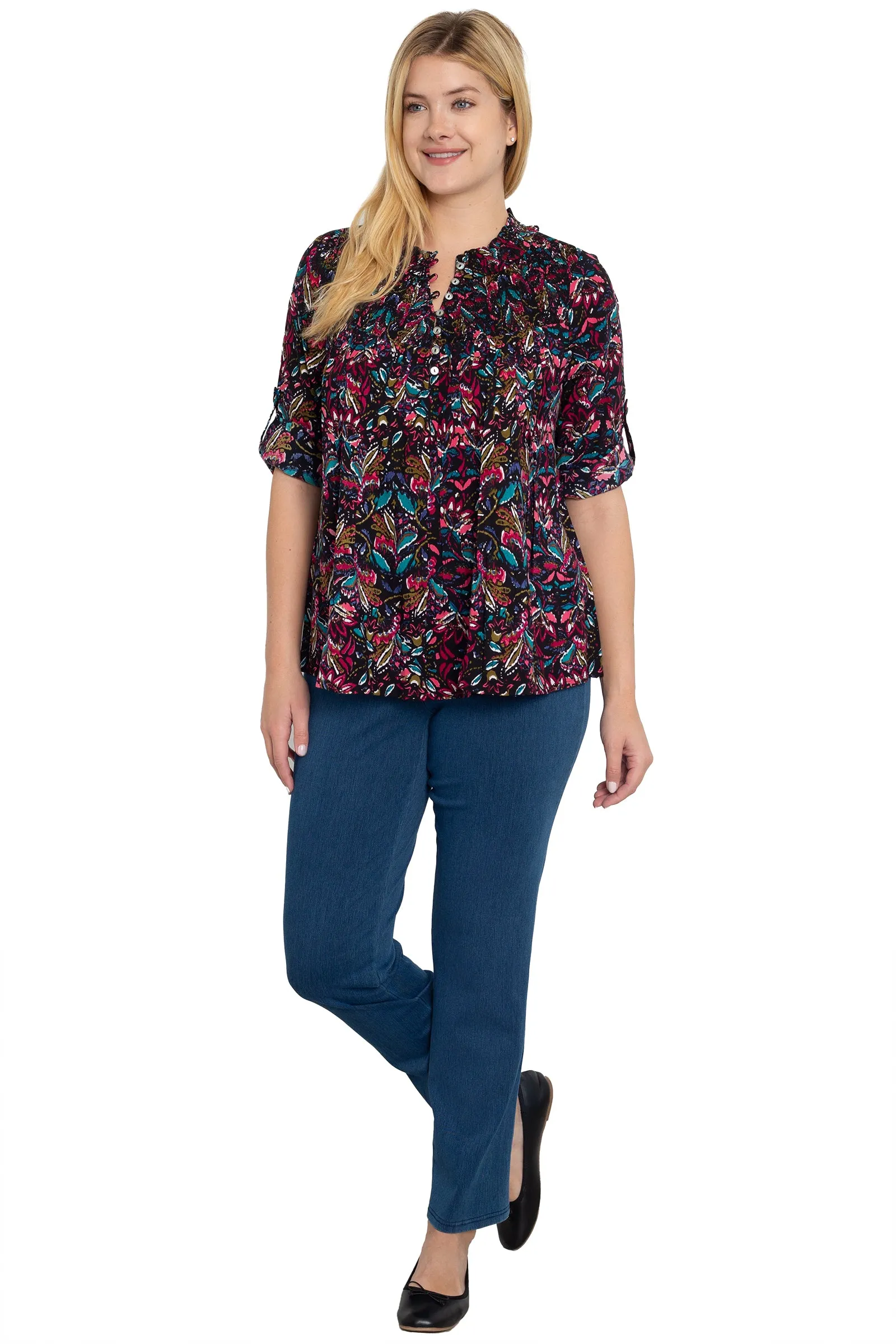 Teri Love the Fit Straight Leg Knit Tummy Control Pull-On Pants