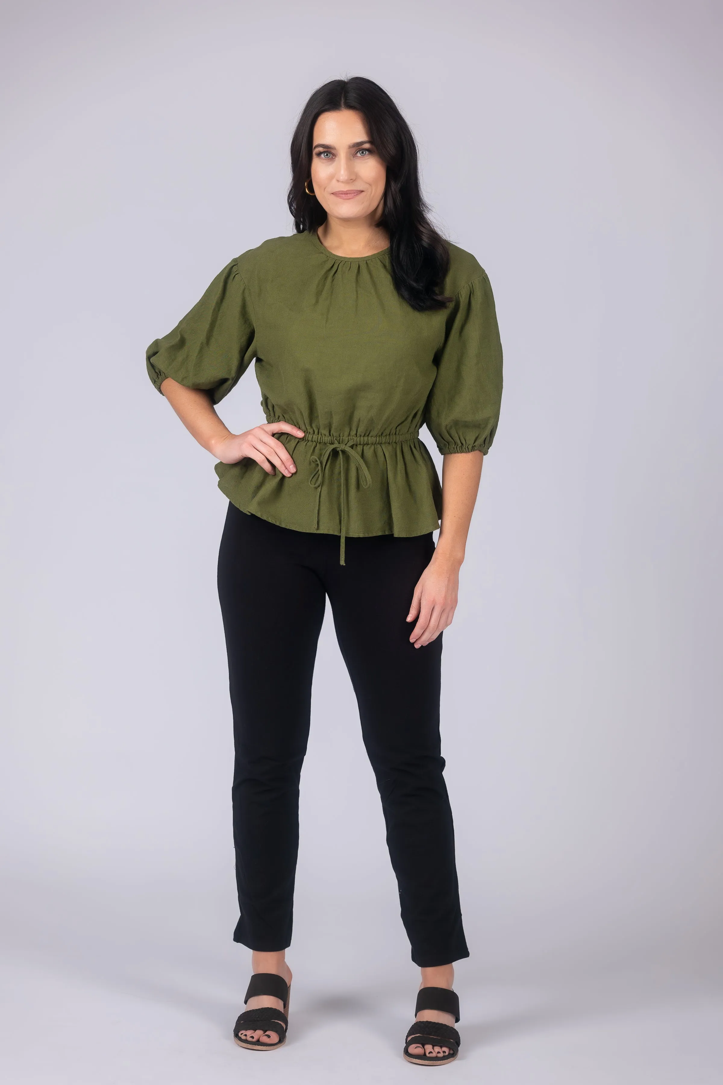 Teri Love the Fit Straight Leg Knit Tummy Control Pull-On Pants