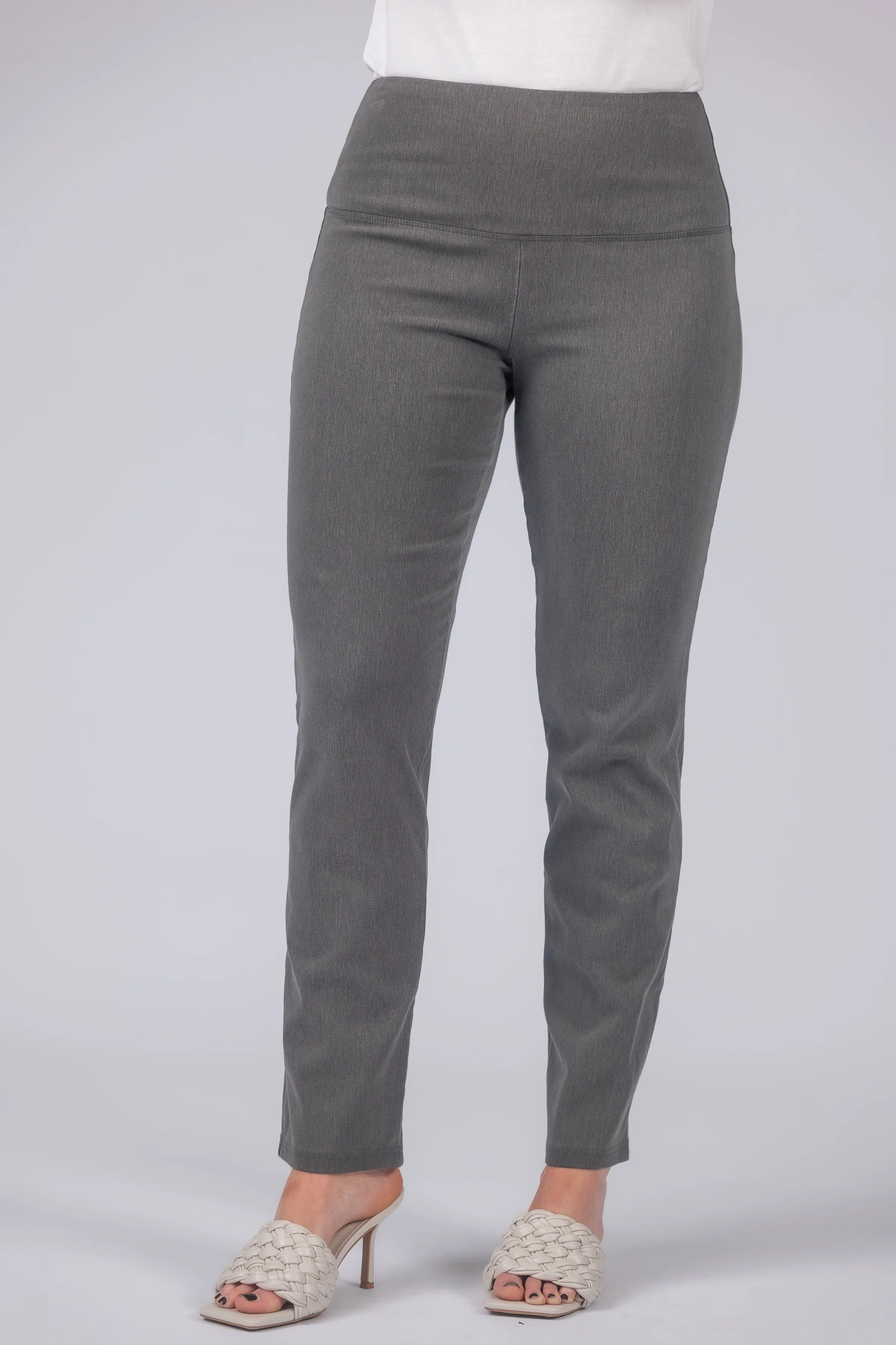 Teri Love the Fit Straight Leg Knit Tummy Control Pull-On Pants