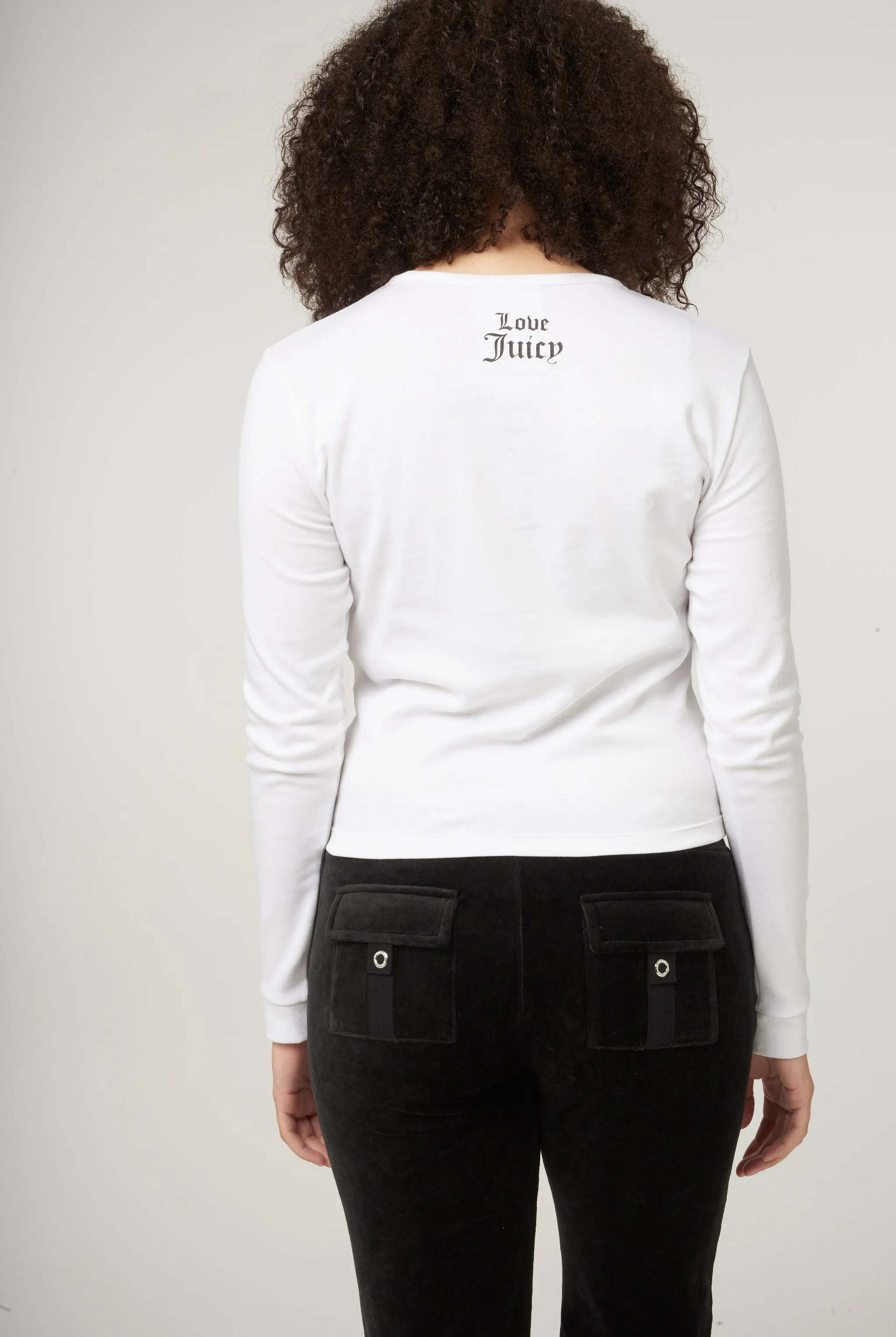 THE ICONS | WHITE 'GO COUTURE' LONG SLEEVE TEE