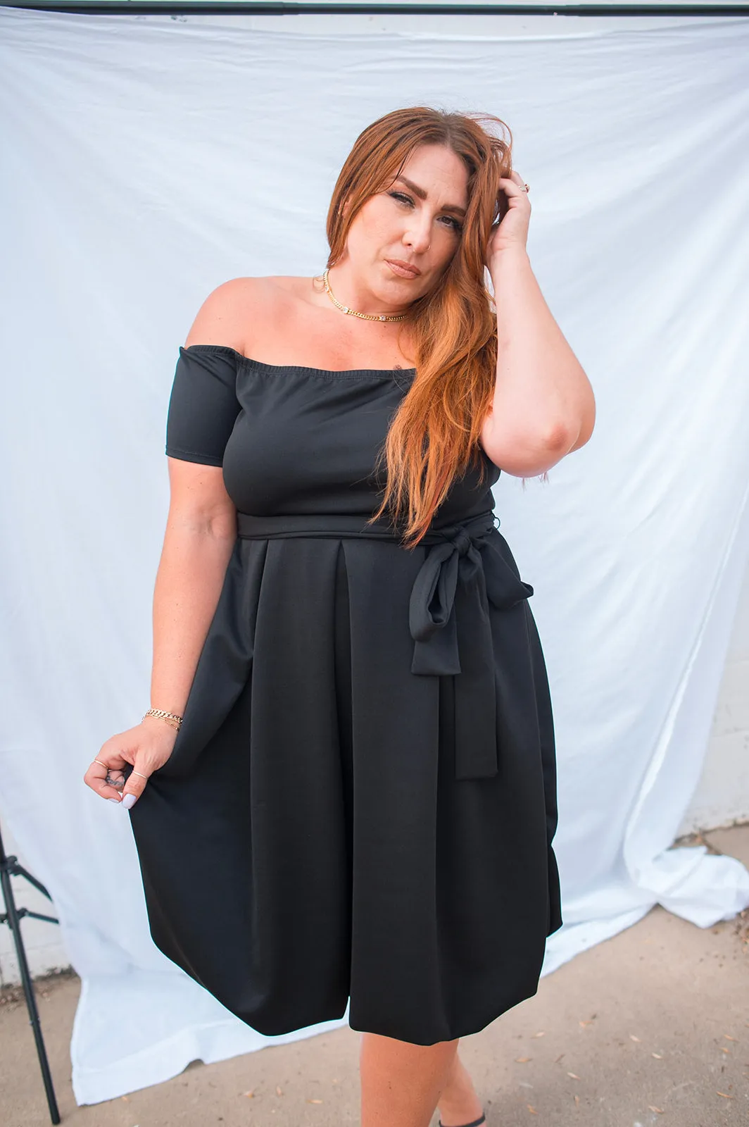 The Josie Dress - Black - PLUS