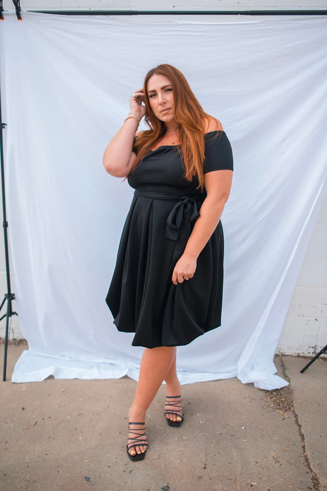 The Josie Dress - Black - PLUS