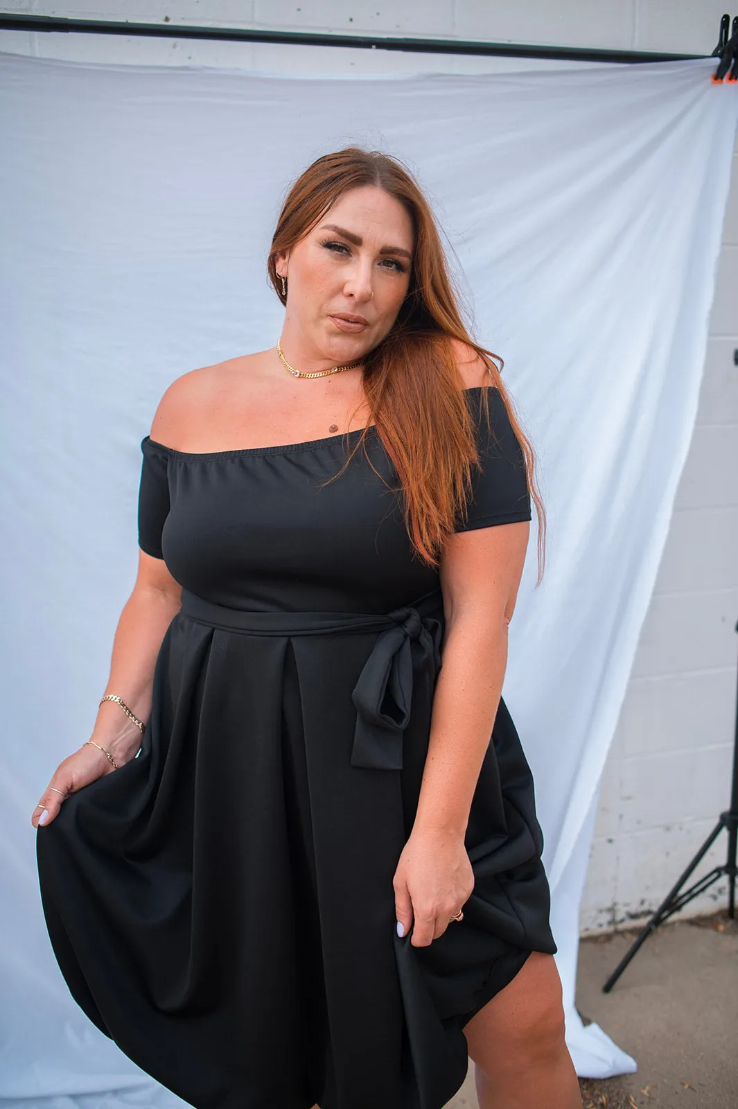 The Josie Dress - Black - PLUS