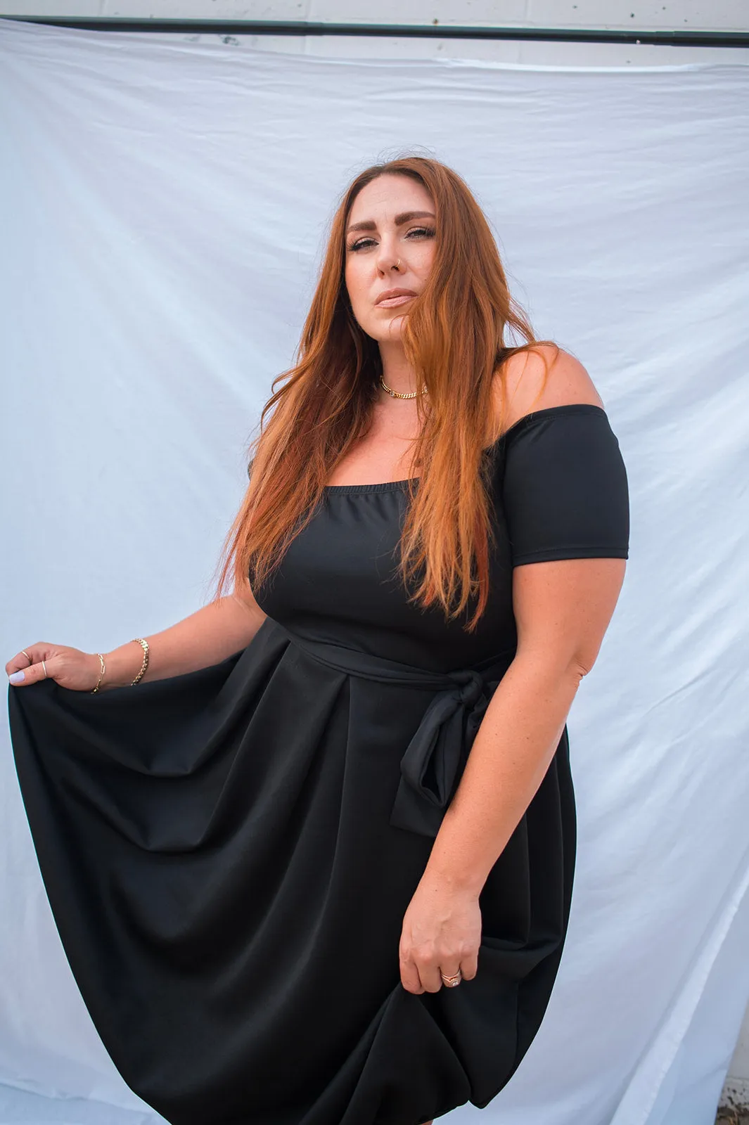 The Josie Dress - Black - PLUS