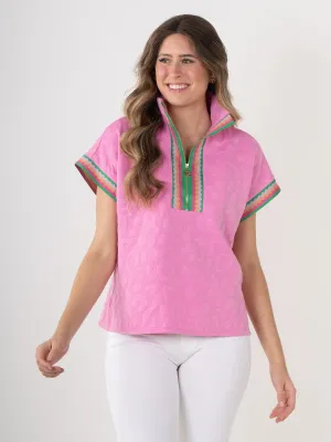 The Poppy Pull Over - Magenta Cheetah