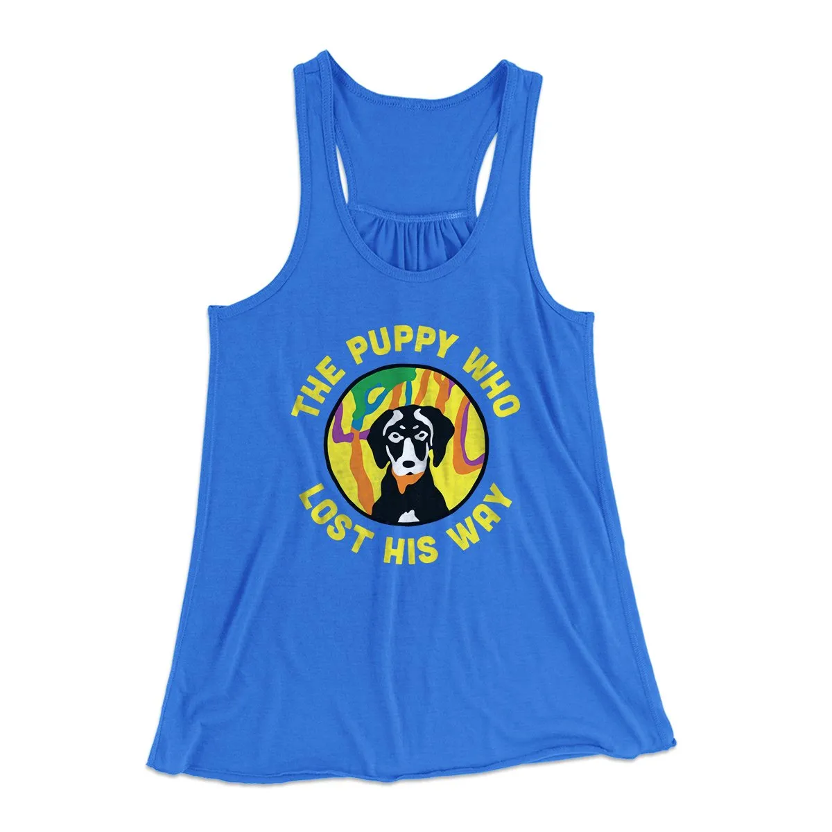 The Puppy Who Lost His Way Women's Flowey Tank Top