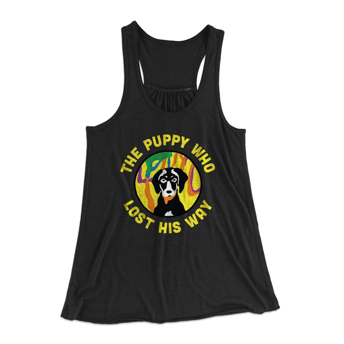 The Puppy Who Lost His Way Women's Flowey Tank Top