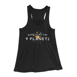 There Were 9 Planets Women's Flowey Tank Top
