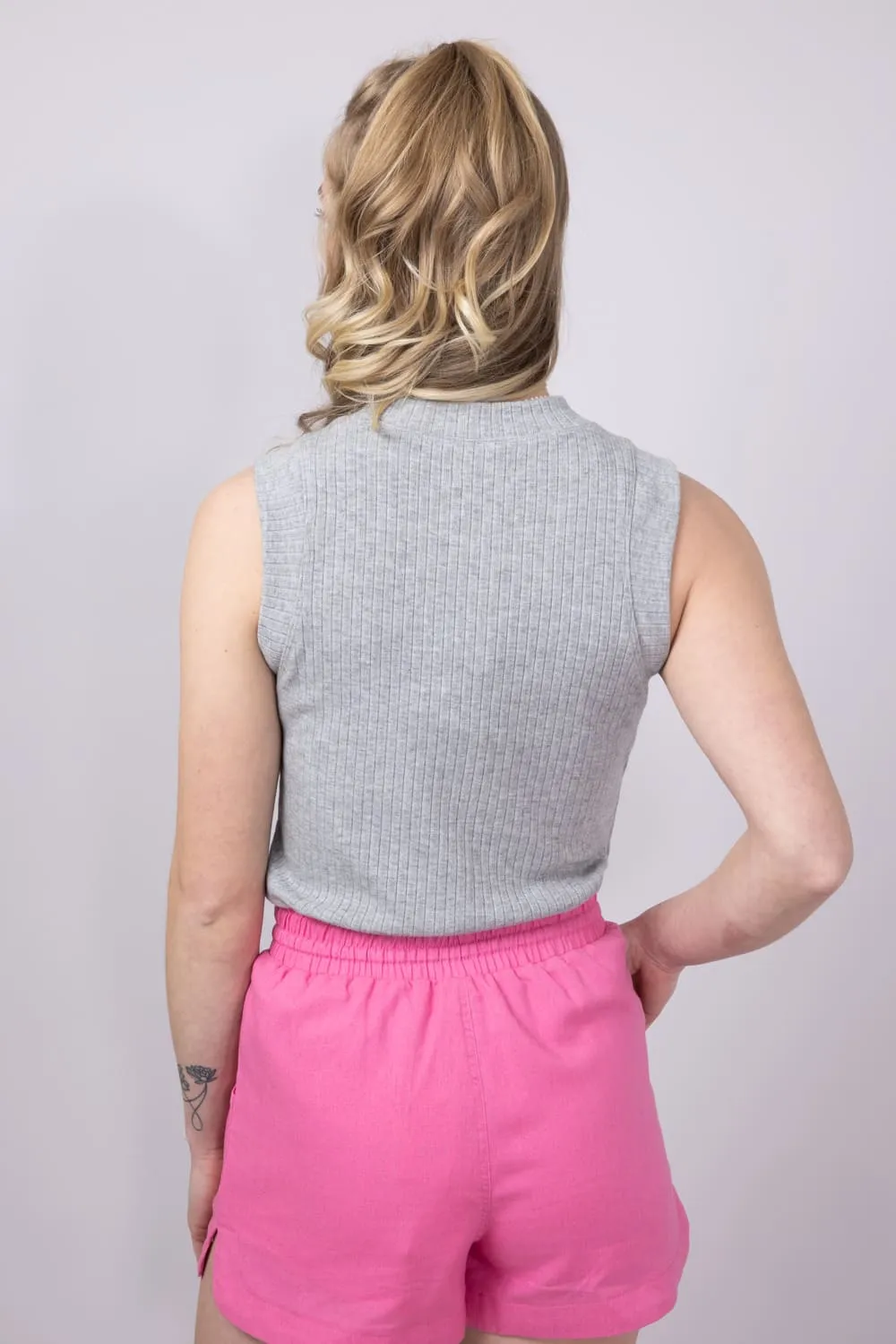 Thread & Supply Adelaide Tank Top for Women in Heather Grey | T4194WRKTS-HEATHERGREY