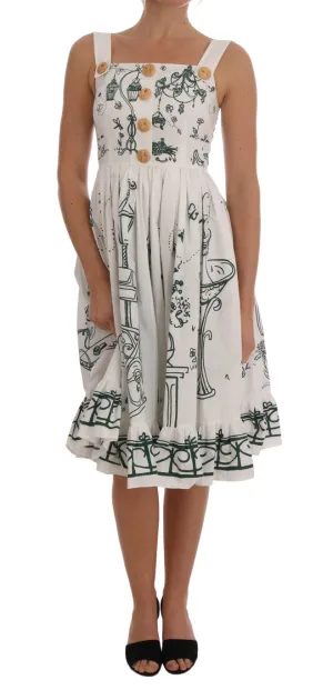 Unique Garden Front Flounce-Hem Dress
