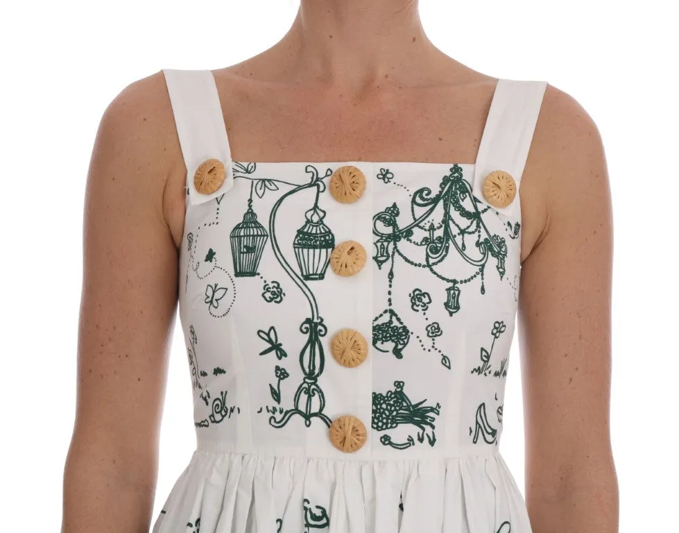 Unique Garden Front Flounce-Hem Dress