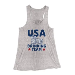 USA Drinking Team Women's Flowey Tank Top