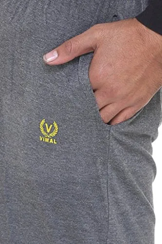 VIMAL JONNEY Men's Slim Fit Track pants(D10ANTHRA-XL_Multicolored_X-Large)