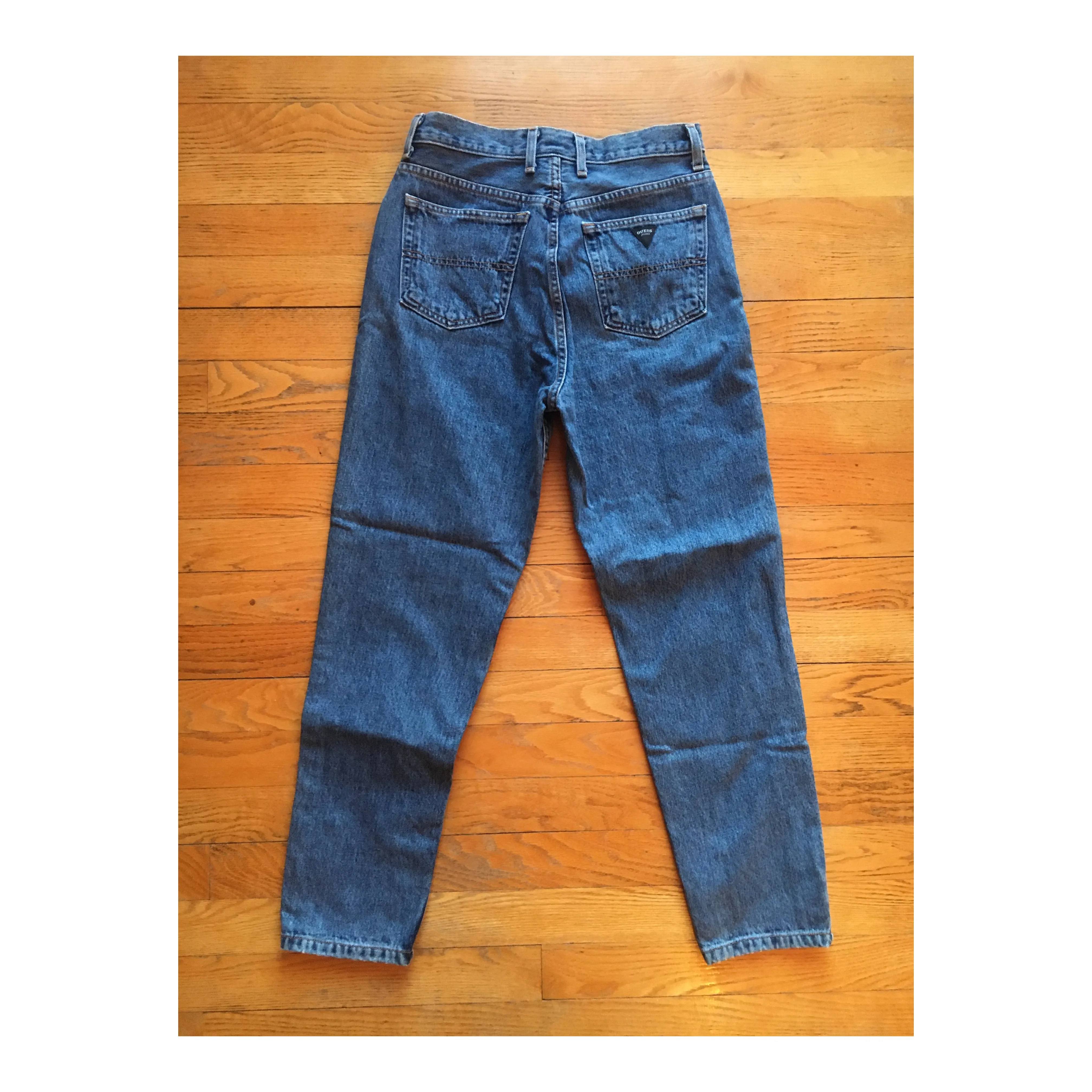 Vintage 90s Guess Medium Wash Straight Leg Jeans Size 10